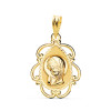 Pendentif "vierge" en or 18 carats