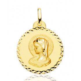 Pendentif "vierge" en or 18 carats