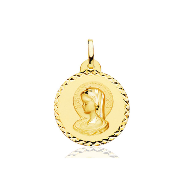 Pendentif "vierge" en or 18 carats