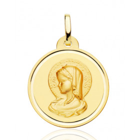 Pendentif "vierge" en or 18 carats