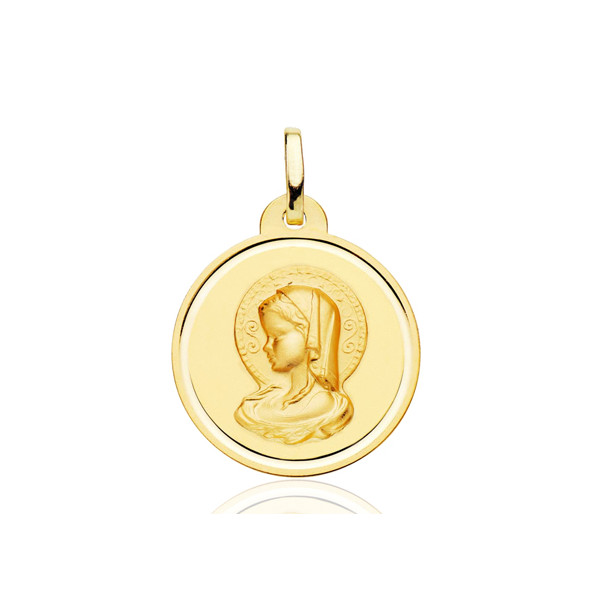 Pendentif "vierge" en or 18 carats