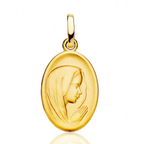 Pendentif "vierge" en or 18 carats