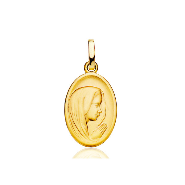 Pendentif "vierge" en or 18 carats