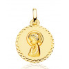 Pendentif "vierge" en or jaune 18 carats