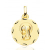 Pendentif "vierge" en or jaune 18 carats