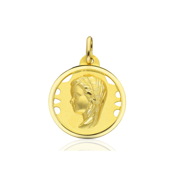 Pendentif "vierge" en or 18 carats