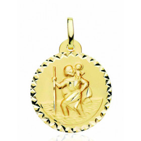 Médaille "Saint-Christophe" en or jaune 18 carats