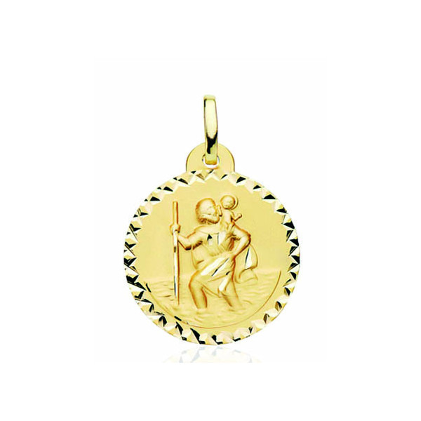 Médaille "Saint-Christophe" en or jaune 18 carats