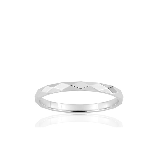 Alliance or blanc 18 carats pour femmes