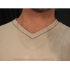 Chaine or jaune 18 carats 60 cm pour hommes