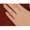 Alliance en platine et diamant 0,030 carat