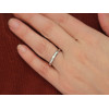 Alliance en platine et diamant 0,050 carat