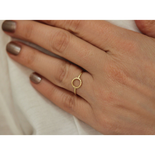 Bague or jaune 18 carats pour femmes