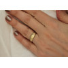 Bague or jaune 18 carats "croissants"