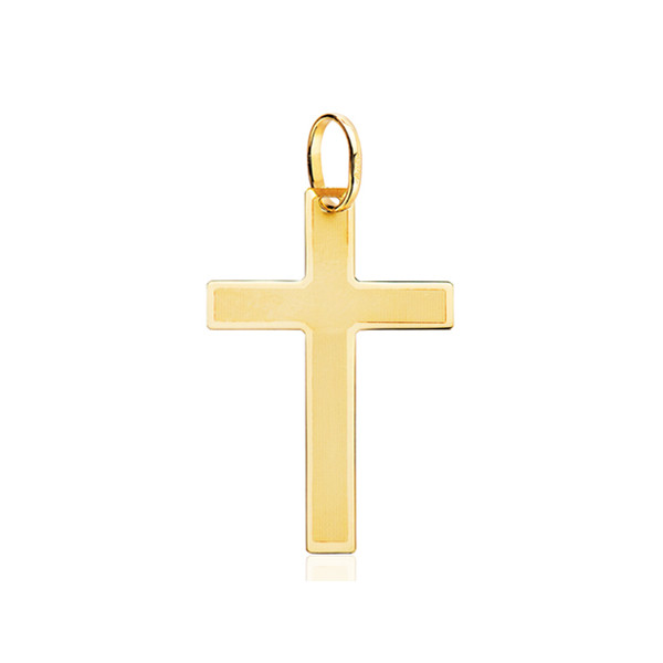 Pendentif croix  or jaune 18 carats