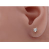 Boucle d'oreille diamant  0,30 carat et or jaune 18 carats pour homme