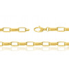 Bracelet or jaune 18 carats "forçat plat"