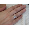 Bague or blanc 18 carats