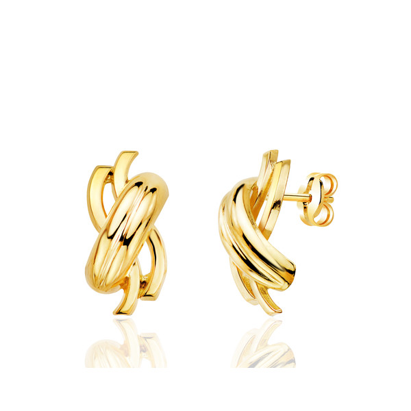 Boucles d'oreilles or jaune 18 carat