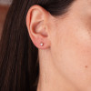 Boucles d'oreilles pendants or jaune 18 carat et zirconiums