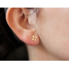 Boucles d'oreilles "croix basque " or 18 carats