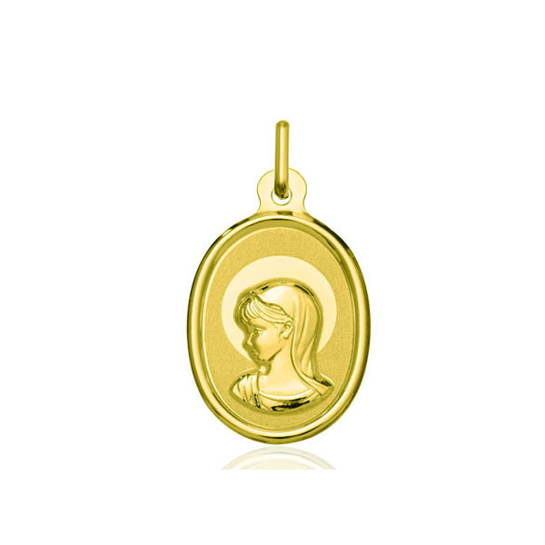 Médaille "Vierge" or jaune 18 carats