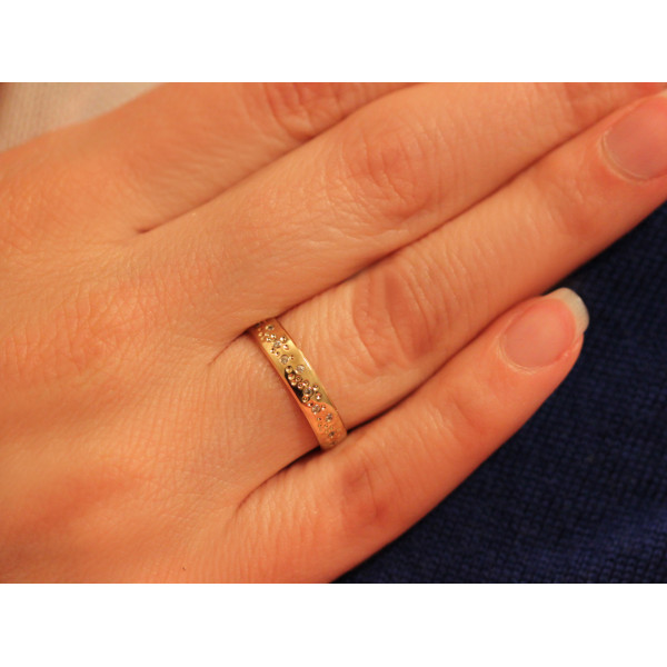 Alliance or 18 carats et diamant 0,12 carat