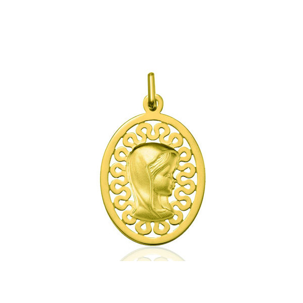 Médaille "Vierge" or jaune 18 carats