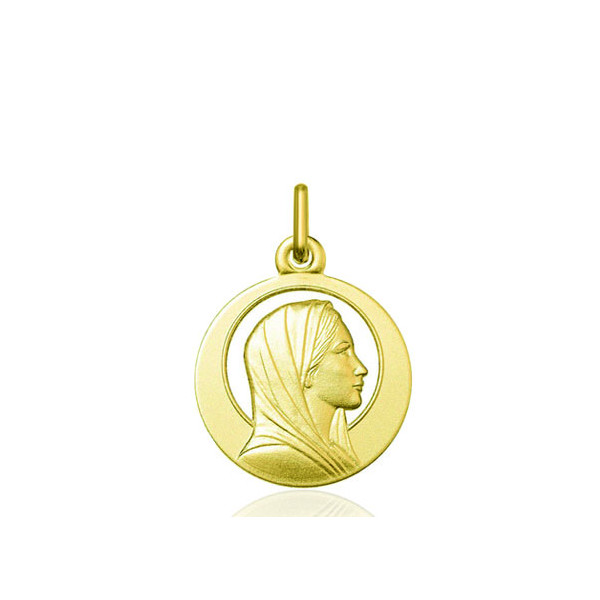 Médaille "Vierge" or jaune 18 carats