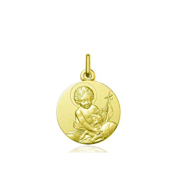 Médaille "Saint-Jean" or jaune 18 carats