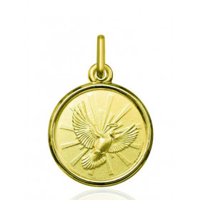 Médaille "Colombe" or jaune 9 ou 18 carats