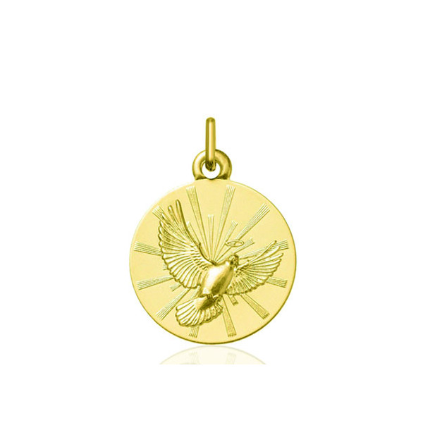 Médaille "Colombe" or jaune 9 ou 18 carats