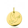 Médaille "Colombe" or jaune 18 carats