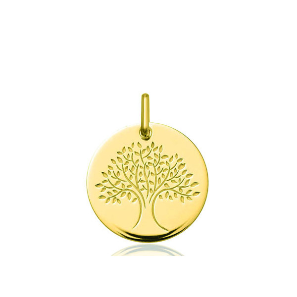 Médaille "arbre de vie" or jaune 18 carats