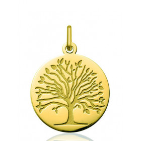 Médaille "arbre de vie" or jaune 9 ou 18 carats