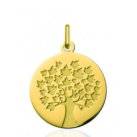 Médaille "arbre de vie" or jaune 18 carats
