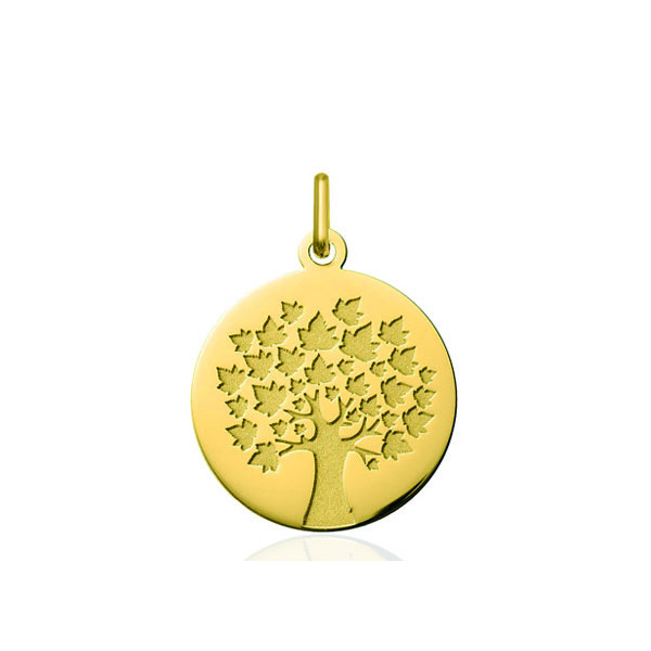 Médaille "arbre de vie" or jaune 18 carats