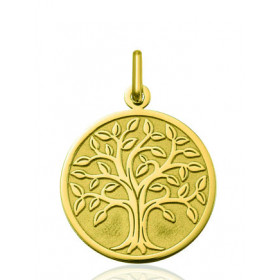 Médaille "arbre de vie" or jaune 9 ou 18 carats