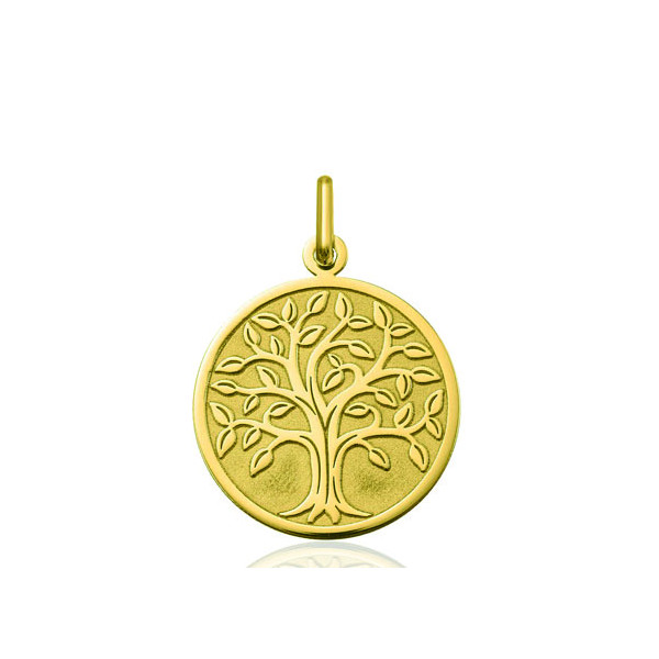 Médaille "arbre de vie" or jaune 9 ou 18 carats