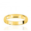 Alliance or jaune 9 ou 18 carats demi-jonc