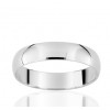 Alliance or 9 ou 18 carats demi-jonc 4 mm