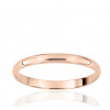 Alliance or rose 18 carats demi-jonc 2 mm