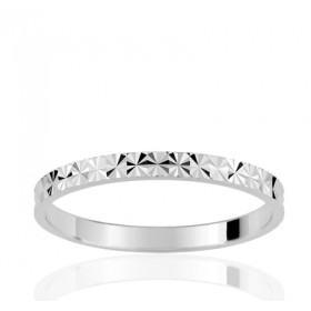 Alliance or blanc 18 carats