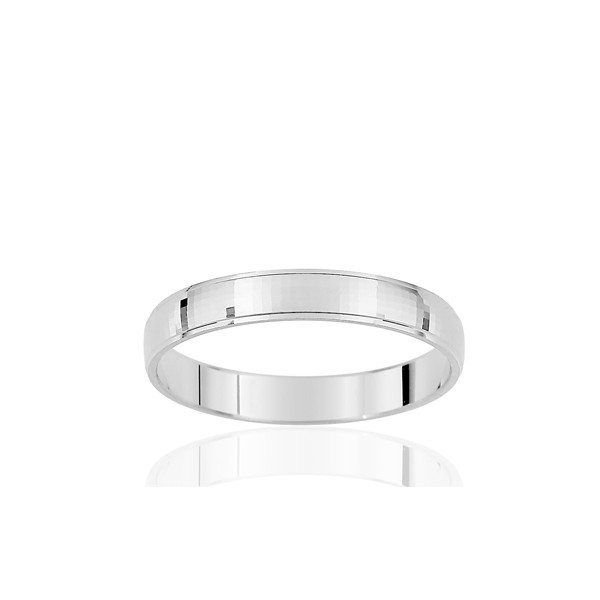 Alliance or blanc 18 carats