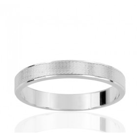 Alliance or blanc 18 carats
