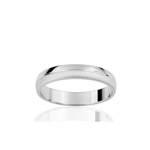 Alliance or gris 18 carats
