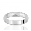 Alliance or blanc 18 carats martelé