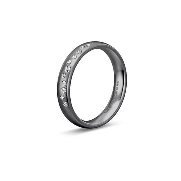 Alliance en tantale et diamant 0,071 carat