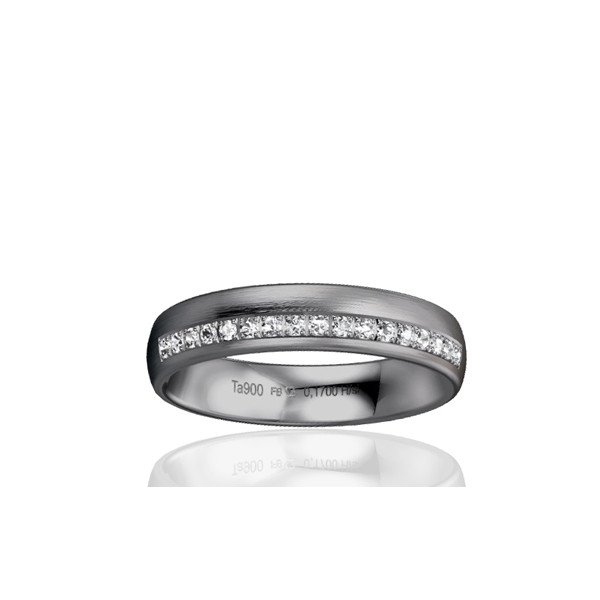 Alliance en tantale et diamant 0,17 carat BREUNING