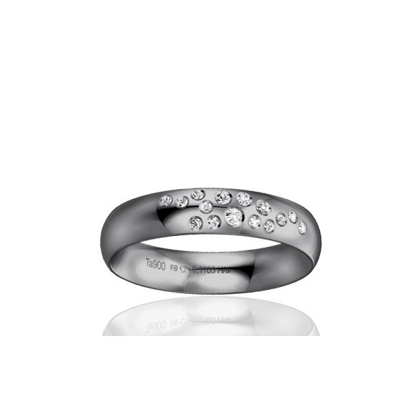 Alliance en tantale et diamant 0,11 carat BREUNING